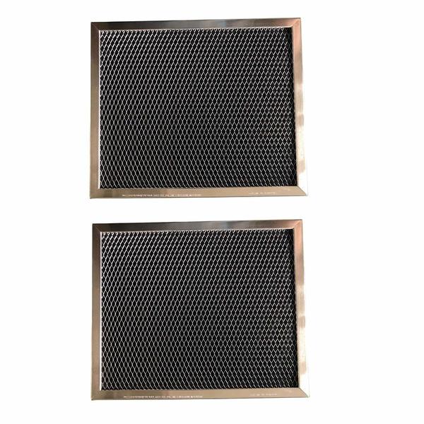 Duraflow Filtration Activated Carbon Range Hood Filter - 8 x 9 1/2 x 5/16 - 2 Pack CF2206 2-Pack